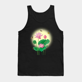 Lotus Flowers Nature Garden Tank Top